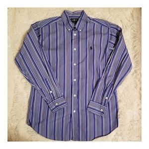 Ralph Lauren Polo Striped Button Down Shirt L14/16